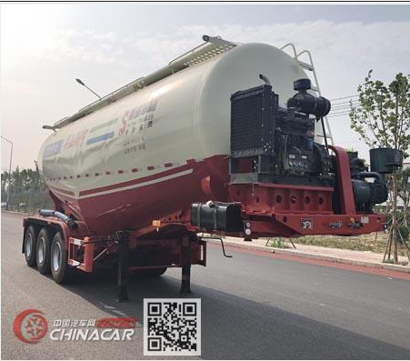 中密度粉粒物料運(yùn)輸半掛車
